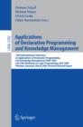 Applications of Declarative Programming and Knowledge Management : 15th International Conference on Applications of Declarative Programming and Knowledge Management, INAP 2004, and 18th Workshop on Lo - eBook