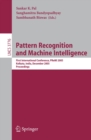 Pattern Recognition and Machine Intelligence : First International Conference, PReMI 2005, Kolkata, India, December 20-22, 2005, Proceedings - eBook
