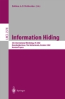 Information Hiding : 5th International Workshop, IH 2002, Noordwijkerhout, The Netherlands, October 7-9, 2002, Revised Papers - eBook