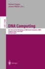 DNA Computing : 8th International Workshop on DNA Based Computers, DNA8, Sapporo, Japan, June 10-13, 2002, Revised Papers - eBook