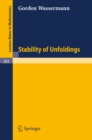 Stability of Unfoldings - eBook