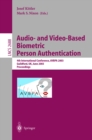 Audio-and Video-Based Biometric Person Authentication : 4th International Conference, AVBPA 2003, Guildford, UK, June 9-11, 2003, Proceedings - eBook