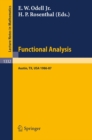 Functional Analysis : Proceedings of the Seminar at the University of Texas at Austin, 1986-87 - eBook