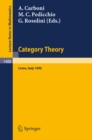 Category Theory : Proceedings of the International Conference held in Como, Italy, July 22-28, 1990 - eBook