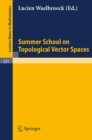 Summer School on Topological Vector Spaces - eBook