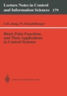 Block Pulse Functions and Their Applications in Control Systems - eBook