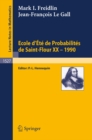 Ecole d'Ete de Probabilites de Saint-Flour XX - 1990 - eBook