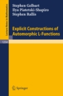 Explicit Constructions of Automorphic L-Functions - eBook