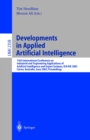 Developments in Applied Artificial Intelligence : 15th International Conference on Industrial and Engineering. Applications of Artificial Intelligence and Expert Systems, IEA/AIE 2002, Cairns, Austral - eBook
