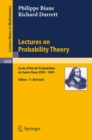 Lectures on Probability Theory : Ecole d'Ete de Probabilites de Saint-Flour XXIII - 1993 - eBook