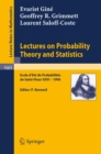 Lectures on Probability Theory and Statistics : Ecole d'Ete de Probabilites de Saint-Flour XXVI - 1996 - eBook