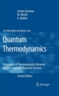 Quantum Thermodynamics : Emergence of Thermodynamic Behavior Within Composite Quantum Systems - eBook