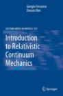Introduction to Relativistic Continuum Mechanics - eBook