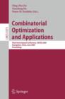 Combinatorial Optimization and Applications : Second International Conference, COCOA 2008, St. John's, NL, Canada, August 21-24, 2008, Proceedings - eBook