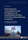 Determinants, Consequences and Perspectives of Land Reform Politics in Newly Industrializing Countries : A Comparison of the Indian and the South African Case - eBook