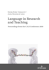 Language in Research and Teaching : Proceedings from the CALS Conference 2016 - eBook