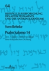 Psalm Salomo 14 : Text, Tradition und Komposition einer fruehjuedischen Dichtung - eBook