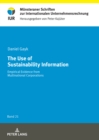 The Use of Sustainability Information : Empirical Evidence from Multinational Corporations - eBook