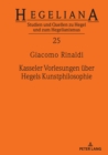 Kasseler Vorlesungen ueber Hegels Kunstphilosophie - eBook