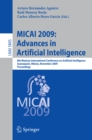 MICAI 2009: Advances in Artificial Intelligence : 8th Mexican International Conference on Artificial Intelligence, Guanajuato, Mexico, November 9-13, 2009 Proceedings - eBook