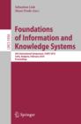 Foundations of Information and Knowledge Systems : 6th International Symposium, FoIKS 2010, Sofia, Bulgaria, February 15-19, 2010. Proceedings - eBook