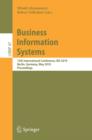 Business Information Systems : 13th International Conference, BIS 2010, Berlin, Germany, May 3-5, 2010, Proceedings - eBook