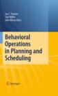 Behavioral Operations in Planning and Scheduling - eBook