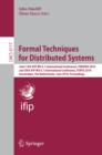 Formal Techniques for Distributed Systems : Joint 12th IFIP WG 6.1 International Conference, FMOODS 2010 and 30th IFIP WG 6.1 International Conference, FORTE 2010, Amsterdam, The Netherlands, June 7-9 - eBook