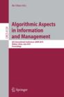 Algorithmic Aspects in Information and Management : 6th International Conference, AAIM 2010, Weihai, China, July 19-21, 2010. Proceedings - eBook