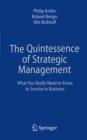 The Quintessence of Strategic Management : What You Really Need to Know to Survive in Business - eBook