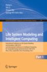 Life System Modeling and Intelligent Computing : International Conference on Life System Modeling and Simulation, LSMS 2010, and International Conference on Intelligent Computing for Sustainable Energ - eBook