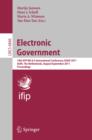 Electronic Government : 10th International Conference, EGOV 2011, Delft, The Netherlands, August 29 -- September 1, 2011, Proceedings - eBook