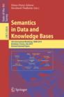 Semantics in Data and Knowledge Bases : 4th International Workshop, SDKB 2010, Bordeaux, France, July 5, 2010, Revised Selected Papers - eBook