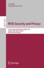 RFID  Security and Privacy : 7th International Workshop, RFIDsec 2011, Amherst,  MA, USA, June 26-28, 2011, Revised Selected Papers - eBook