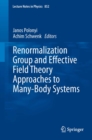 Renormalization Group and Effective Field Theory Approaches to Many-Body Systems - eBook