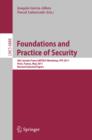 Foundations and Practice of Security : 4th Canada-France MITACS Workshop, FPS 2011, Paris, France, May 12-13, 2011, Revised Selected Papers - eBook