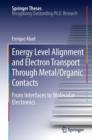 Energy Level Alignment and Electron Transport Through Metal/Organic Contacts : From Interfaces to Molecular Electronics - eBook