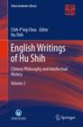 English Writings of Hu Shih : Chinese Philosophy and Intellectual History (Volume 2) - eBook