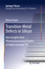 Transition-Metal Defects in Silicon : New Insights from Photoluminescence Studies of Highly Enriched 28Si - eBook