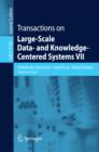 Transactions on Large-Scale Data- and Knowledge-Centered Systems VII - eBook