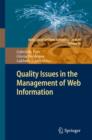 Quality Issues in the Management of Web Information - eBook