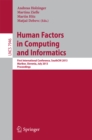Human Factors in Computing and Informatics : First International Conference, SouthCHI 2013, Maribor, Slovenia, July 1-3, 2013, Proceedings - eBook