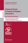 Universal Access in Human-Computer Interaction: User and Context Diversity : 7th International Conference, UAHCI 2013, Held as Part of HCI International 2013, Las Vegas, NV, USA, July 21-26, 2013, Pro - eBook