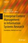 Enterprise Content Management in Information Systems Research : Foundations, Methods and Cases - eBook