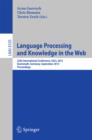 Language Processing and Knowledge in the Web : 25th International Conference, GSCL 2013, Darmstadt, Germany, September 25-27, 2013, Proceedings - eBook