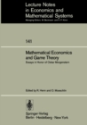 Mathematical Economics and Game Theory : Essays in Honor of Oskar Morgenstern - eBook