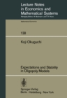Expectations and Stability in Oligopoly Models - eBook