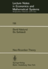 Neo-Ricardian Theory : With Applications to Some Current Economic Problems - eBook