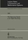 The Resource Sector in an Open Economy - eBook