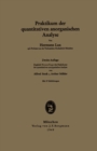 Praktikum der quantitativen anorganischen Analyse - eBook